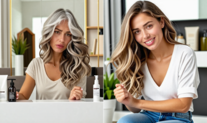 Découvrez le secret fou pour masquer vos cheveux blancs en un clin d’œil !