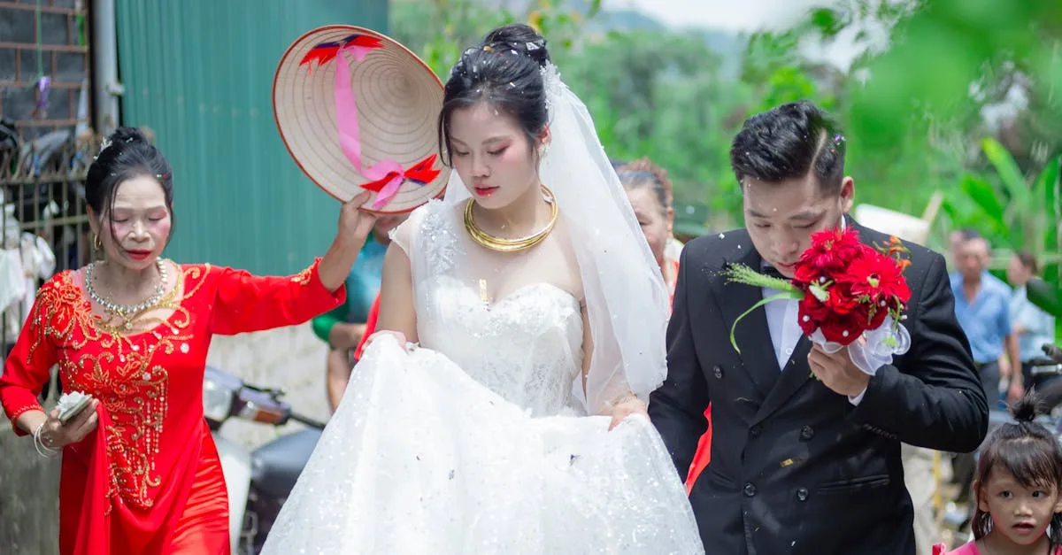 idées élégantes de tenues de mariage sans robe pour un look unique et moderne lors de votre grand jour.